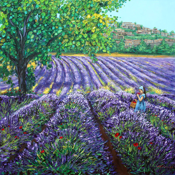 Scent of Provence - Lavender Paintings by Jennifer Vranes